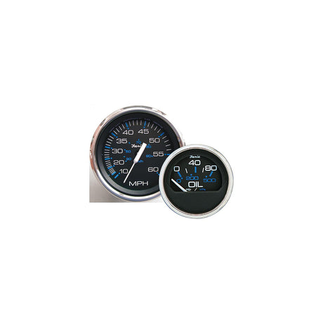 Faria Chesapeake SS Black 4" Gauge - 7000 RPM Tachometer With System Check Indicator (Gas) (J/E Outboard)