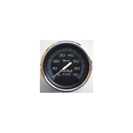 Faria Chesapeake SS Black 4" Gauge - 7000 RPM Tachometer (All Outboard)