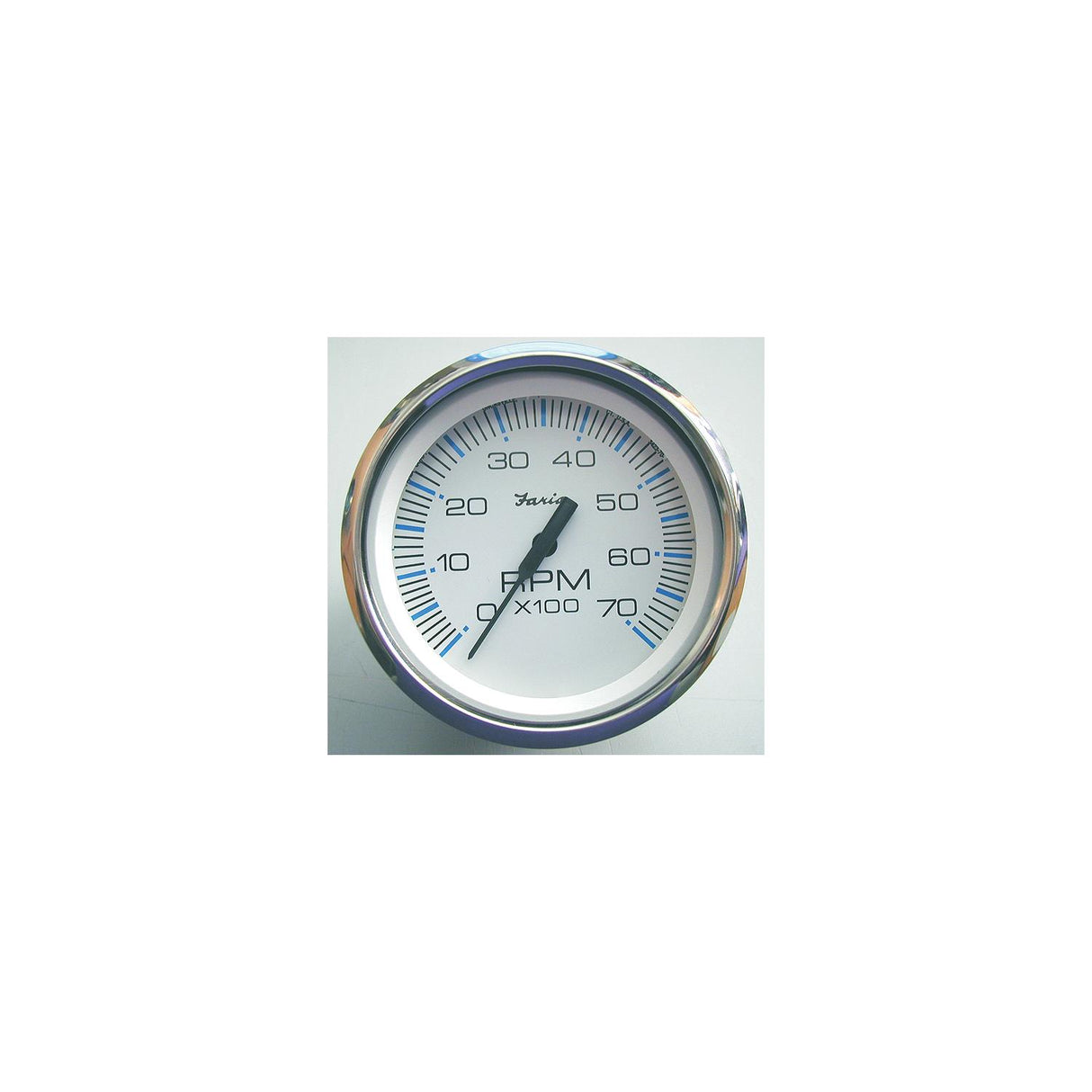 Faria Chesapeake SS White 4" Gauge - Tachometer, 6000 gas inboard & I/O engines