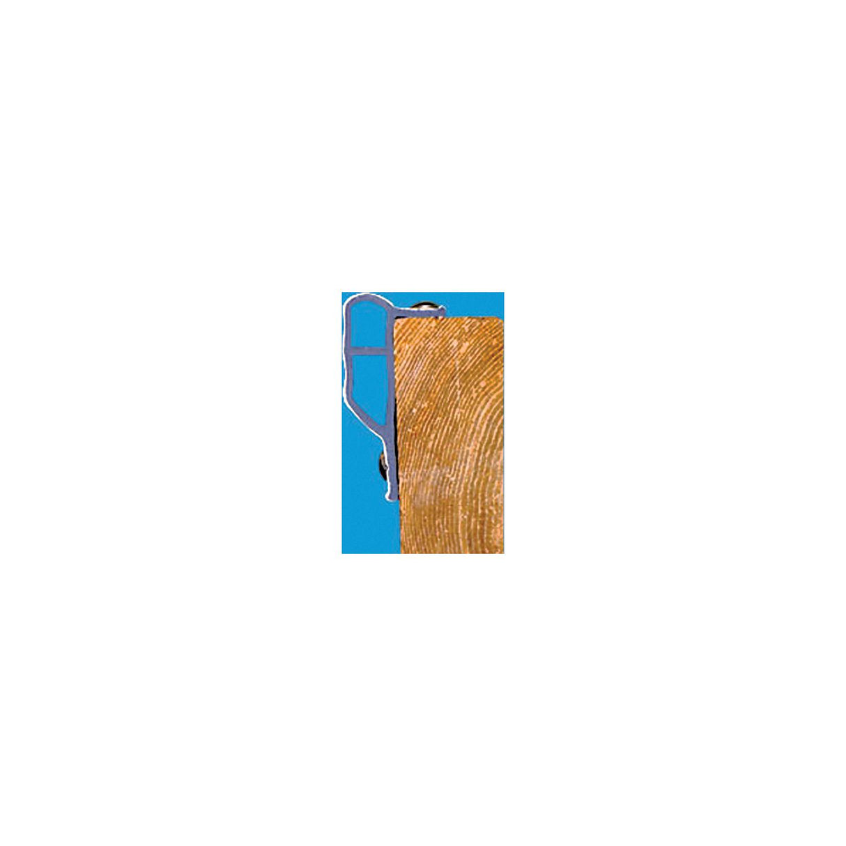 Dock Edge DE1136F Economy Dock Guard Profile, 10' Roll, White