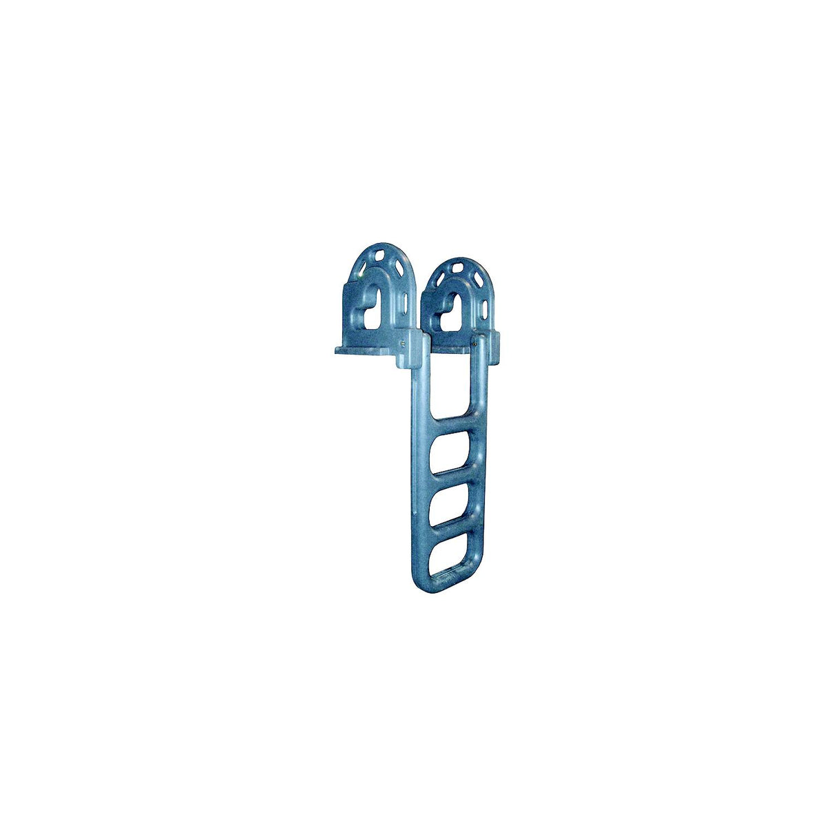 Dock Edge DE2064F Polyethylene Flip Up Dock Ladder 4 Step Grey
