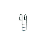 Dock Edge DE2123F Aluminum Flip Up Wide Step Ladder, 3-Step