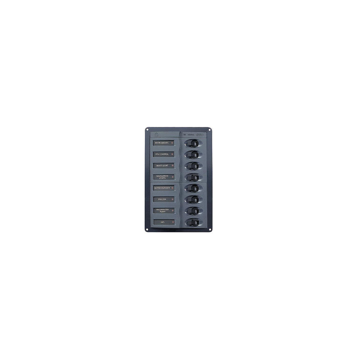 Marinco 901V DC Circuit Breaker 8-Way Vertical Panel