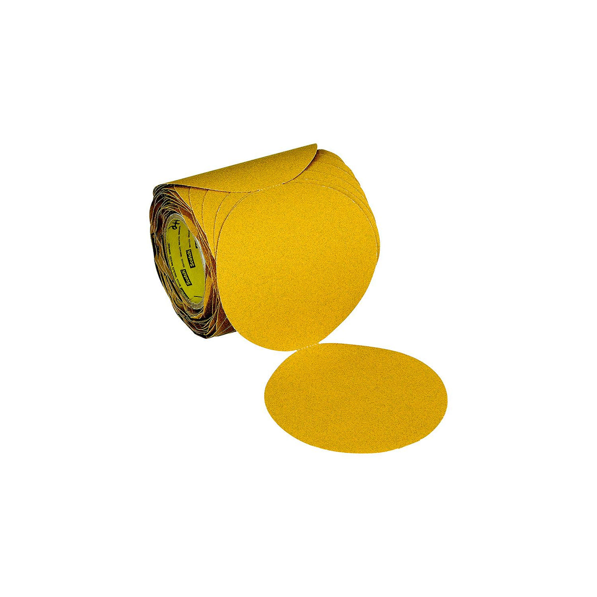 09319 3M Stikit™ Gold Abrasive Disc Roll, 500, 6 in, No Hole, 100 Discs/Roll 6 Rolls/Case