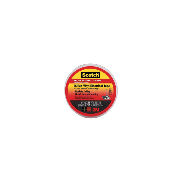 #35 Vinyl Elect Tape 3/4 Red