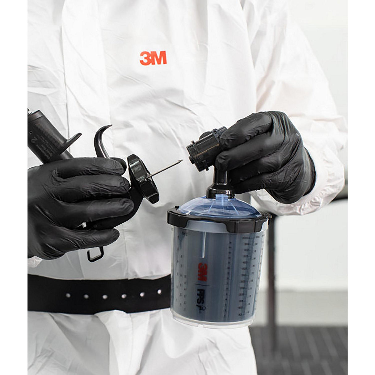 3M 26912 Performance Gravity Fine Finish Atomizing Head, blue, 1.2 mm