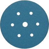 3M 36521 Hookit™ Blue Abrasive Disc Dust-Free,Grade:80E 50 Discs/Carton,7 holes, 6"