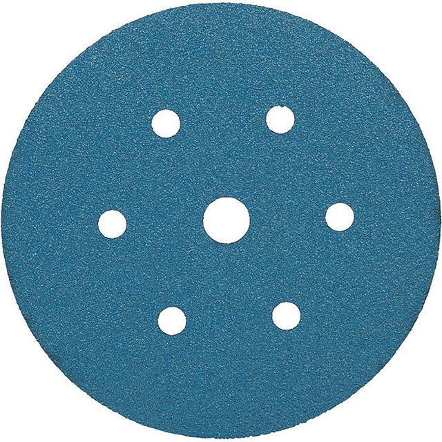 3M 36521 Hookit™ Blue Abrasive Disc Dust-Free,Grade:80E 50 Discs/Carton,7 holes, 6"