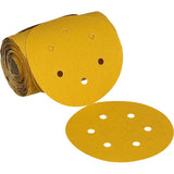 61643 3M™ Stikit™ Gold Abrasive Disc Roll, 150, 6 in, Dust-Free, 100 Discs/Roll, 6 Rolls/Case
