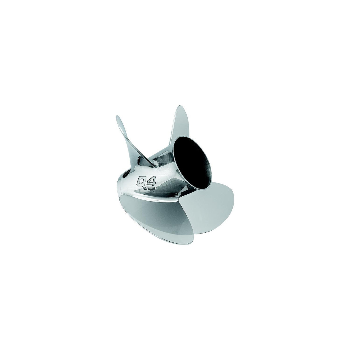 Quicksilver 8M0055559 Q4 14" diameter X 13" pitch, 4-Blade Stainless Steel Propeller, Right Hand Rotation, 40 CT, 125 HP