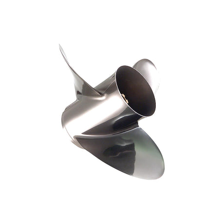 8M0123403 Bravo Three 14.3" diameter X 21" pitch, 3-Blade Stainless Steel Propeller, Right Hand Rotation, Matte Finish