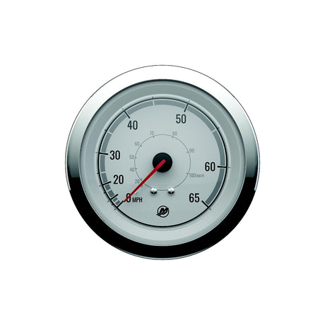 Quicksilver 8M6020076 Speedometer (65mph), White/Chrome