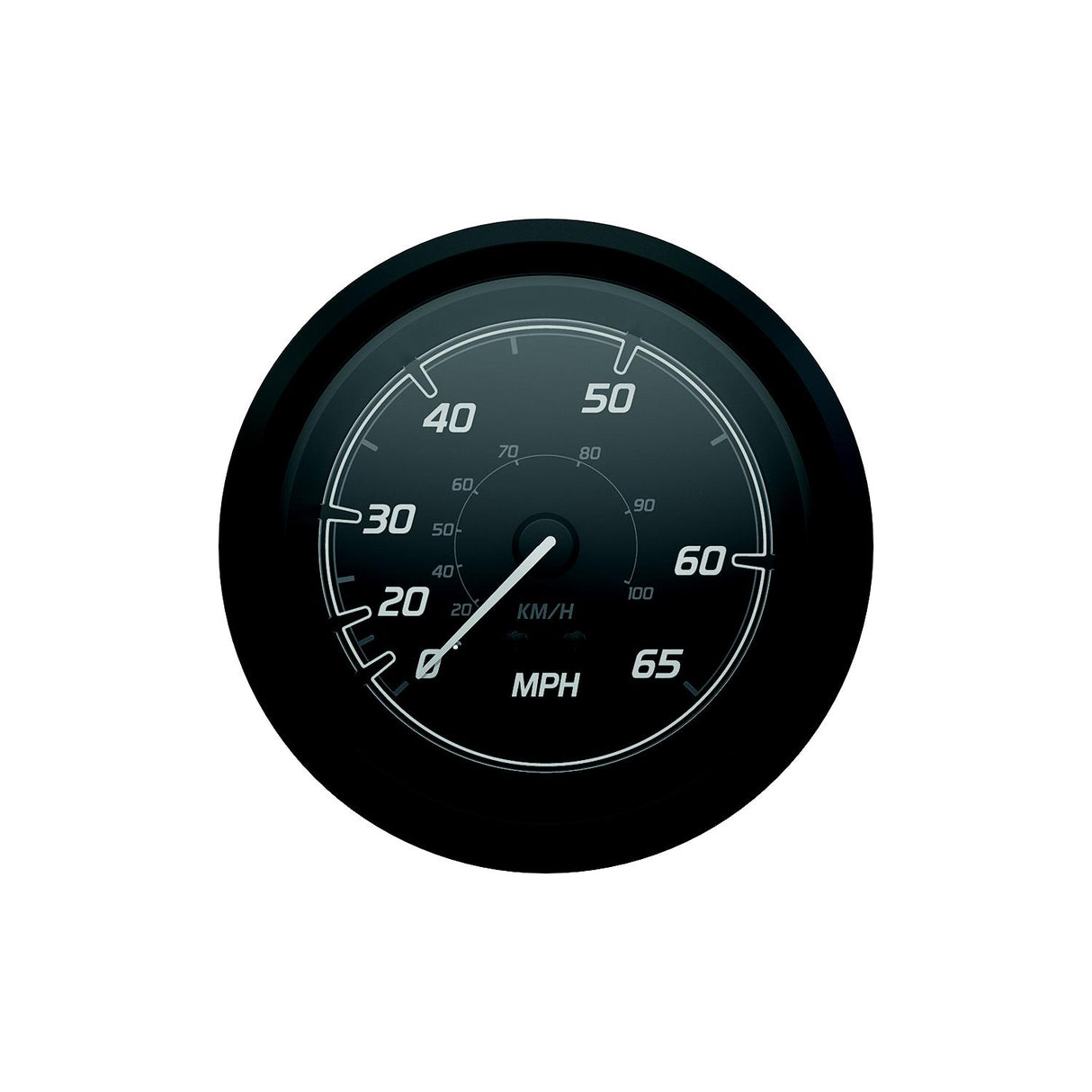 Quicksilver 8M6020100 Speedometer (65mph), Black/Matte Black