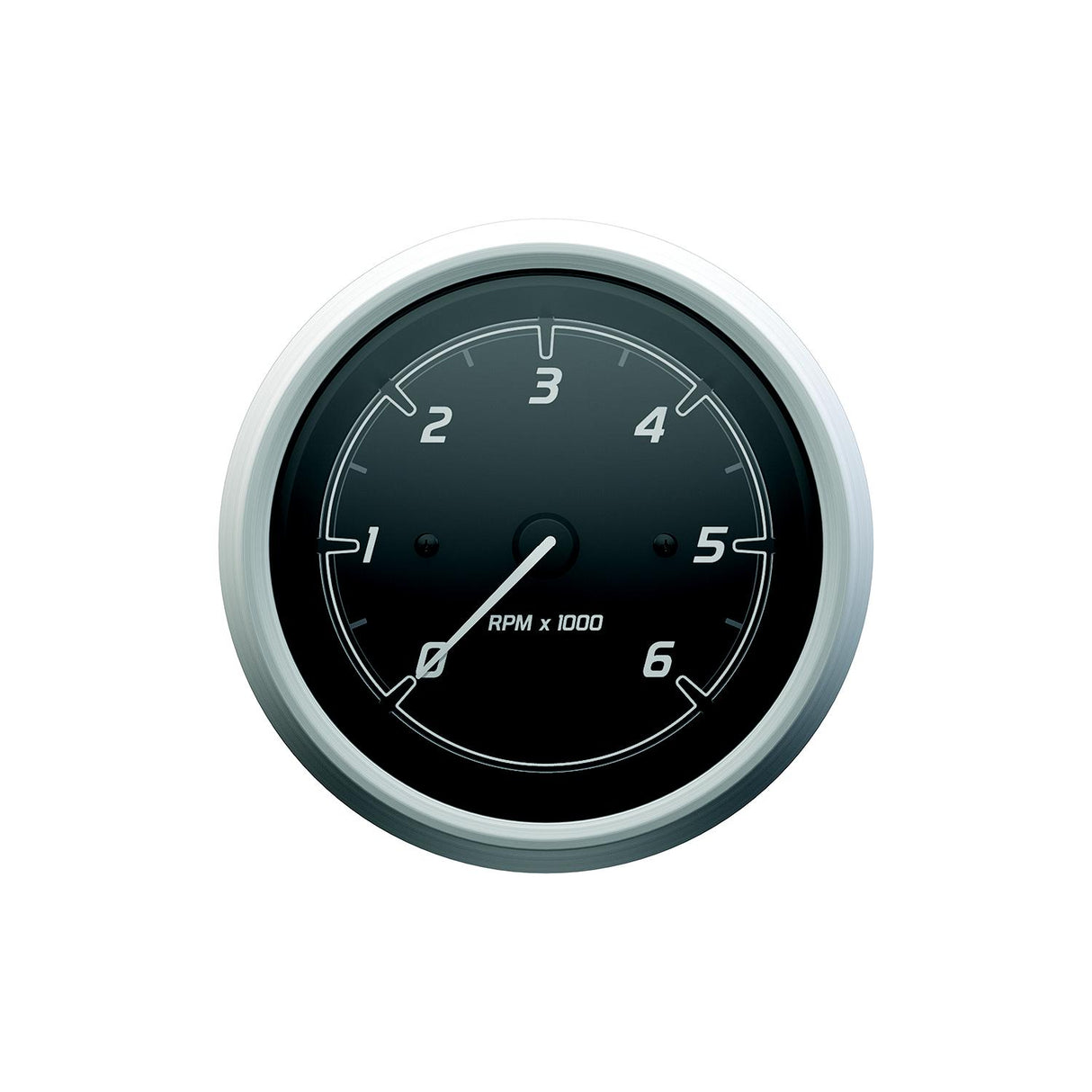 Quicksilver 8M6020109 Tachometer (6,000rpm), Black/Brushed Stainless