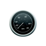 Quicksilver 8M6020112 Speedometer (45mph), Black/Brushed Stainless