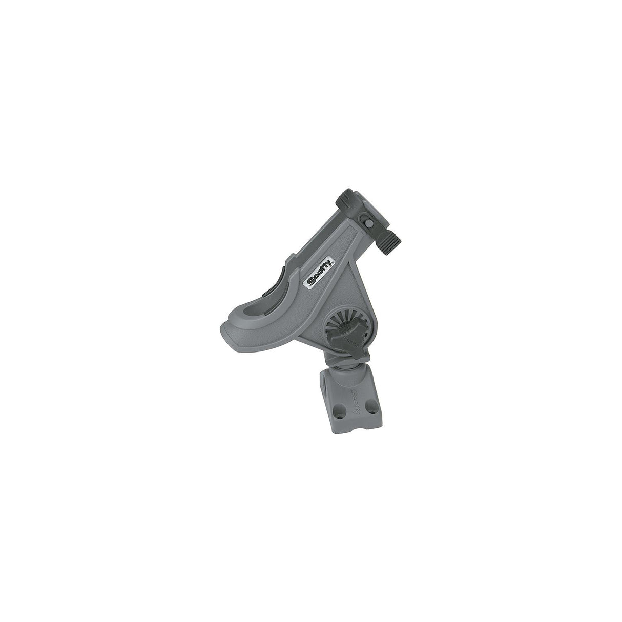 Scotty 280GR Bait Caster/Spinning Rod Holder w/ Side/Deck Mt., Gray, 12/case