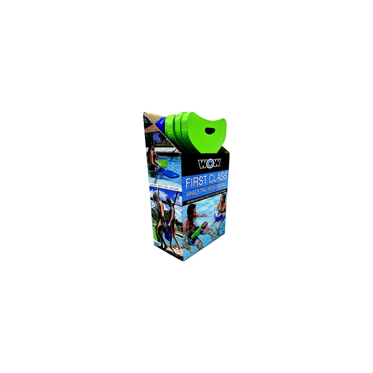 Whale 202100 Whale Tail Saddle Seat, Blue, 6/box