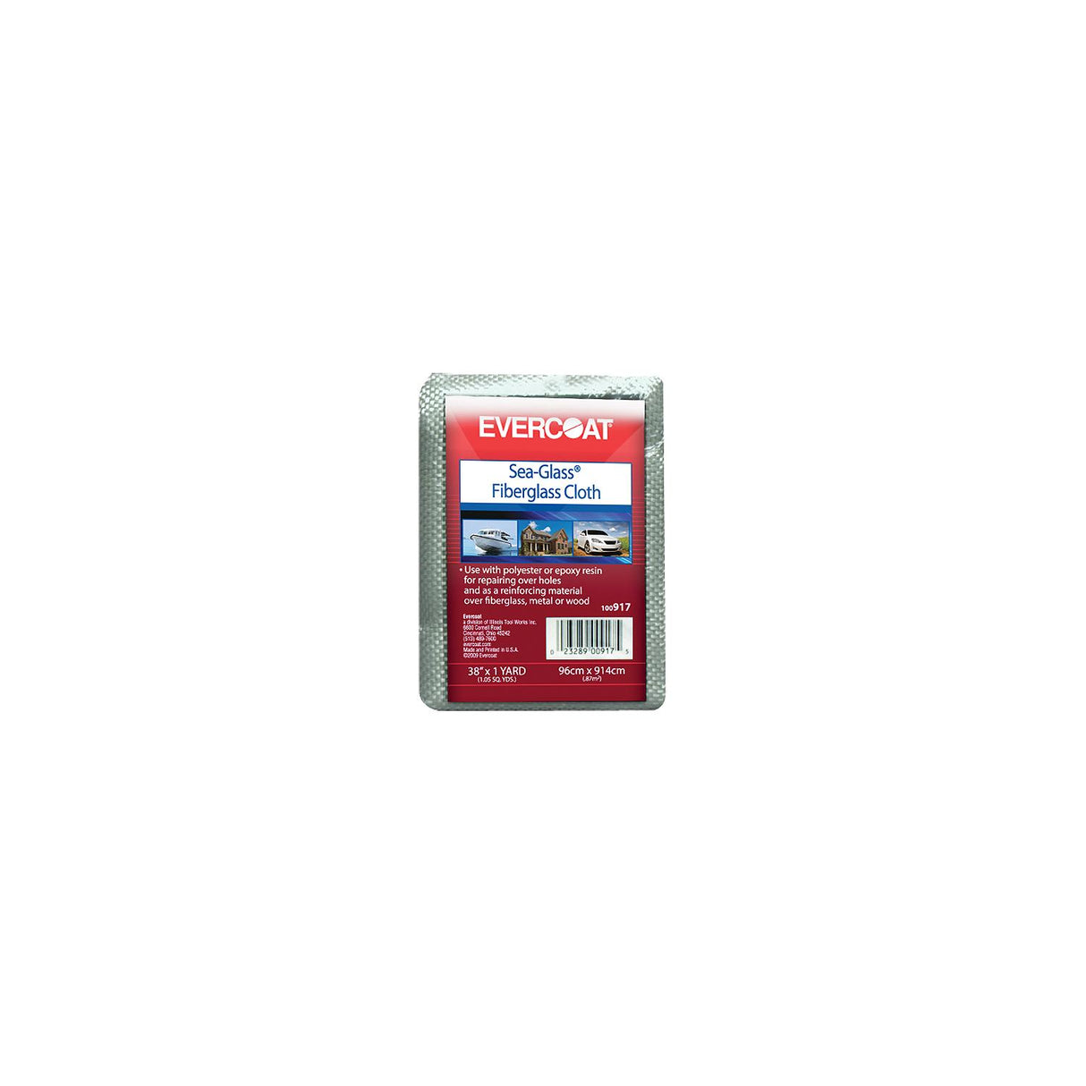 Fiber Glass-Evercoat 100903 Fiberglass Cloth, 38" x 60 Yd, 6 oz.