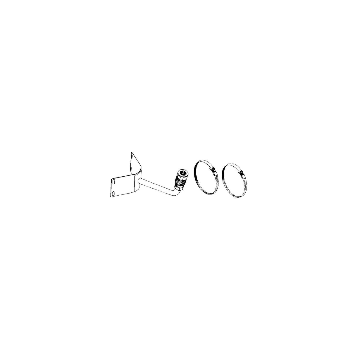 EZ-Steer EZ50020 Long-Shaft Bracket Assembly (Standard 2-Stroke or 4-Stroke)