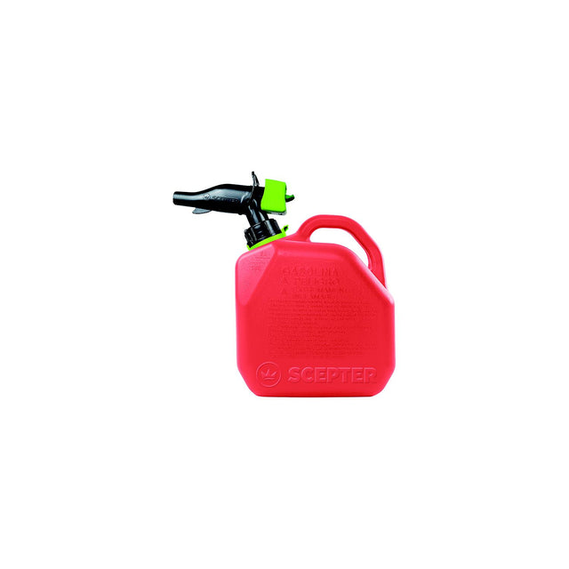 Scepter FR1G201 Smartcontrol™ Fuel Container EPA/CARB Compliant, Gasoline, 2 gal, Red, 9.7"Lx6.9"Wx11.5"H