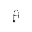 Lippert 2022109922 Coiled Pull Down Faucet, Black/Stainless Steel