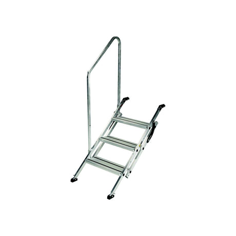 Lippert 2023024500 Victory Step® Toy Hauler & RV Patio Steps with Entry Assist Handrail - Triple, 3