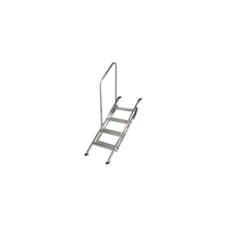Lippert 2023024501 Victory Step® Toy Hauler & RV Patio Steps with Entry Assist Handrail - Quad