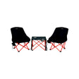 Lippert 2023053719 Baja™ Overlanding Chair & Table Set - Dark Grey / Red, 250 lbs. (Chair) 45 lbs. (Table), 24" x 24" x 28-1/2"- Chair 
19" x 19" x 15"- Table