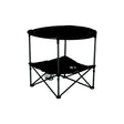 Lippert 2023053720 Two-Tier Folding Camping Table - Dark Grey, 4.3" x 14.6" x 27.4" Folded, 80 lbs.