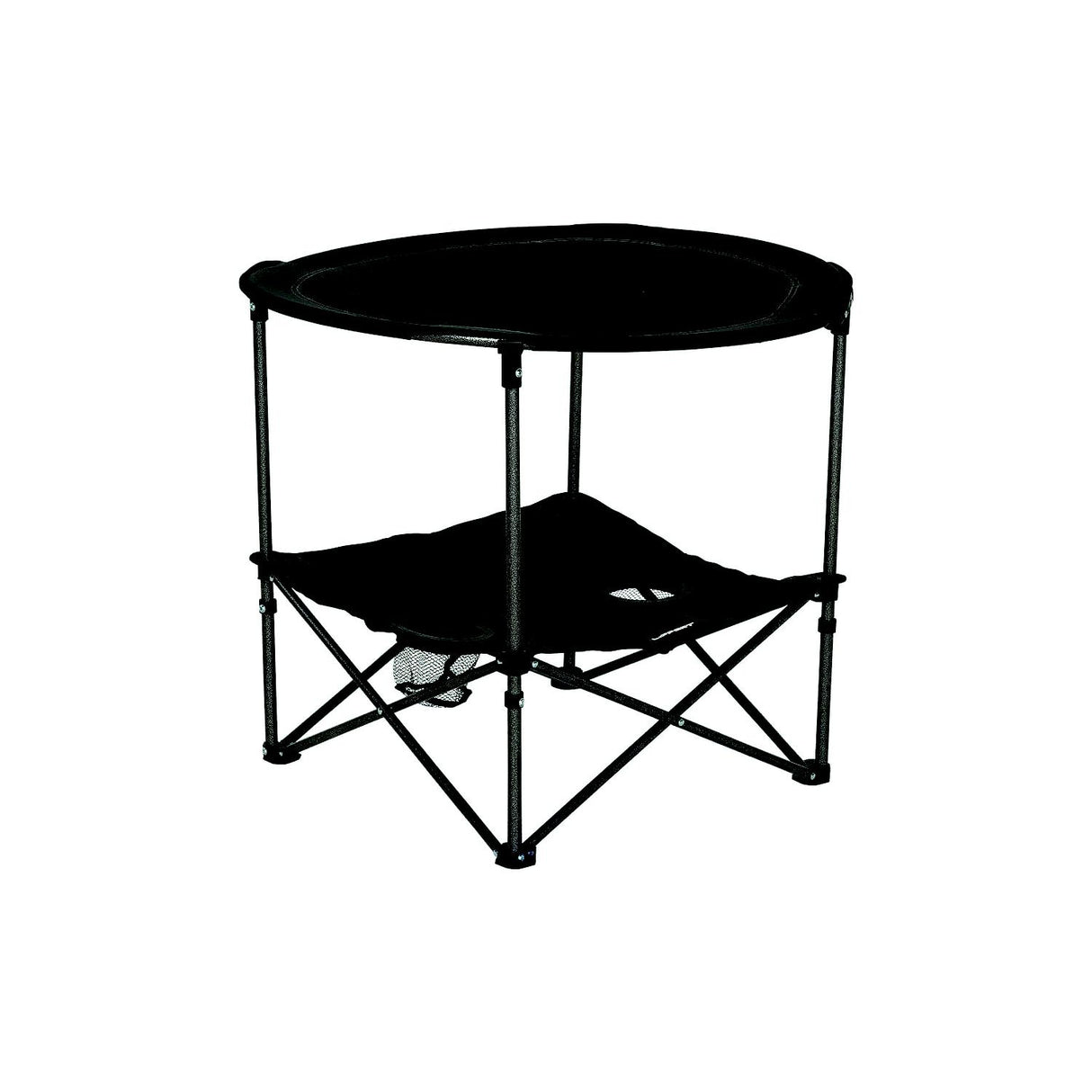 Lippert 2023053720 Two-Tier Folding Camping Table - Dark Grey, 4.3" x 14.6" x 27.4" Folded, 80 lbs.