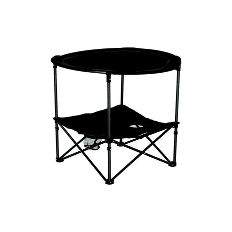 Lippert 2023053720 Two-Tier Folding Camping Table - Dark Grey, 4.3" x 14.6" x 27.4" Folded, 80 lbs.