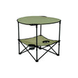 Lippert 2023053721 Lippert Two-Tier Folding Camping Table - Sand, 4.3" x 14.6" x 27.4" Folded , 80 lbs.