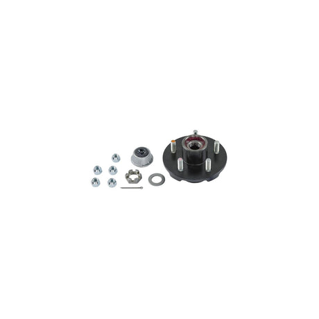 Lippert 2024013263 Complete Pre-Greased Hub Assembly with Lug Nuts - 3,500-lb. Axles, 1/2" Stud #2024013263