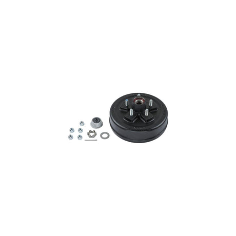 Lippert 2024013264 Brake Drum Hub Kit  10" with Installed Bearings - 5 on 4-1/2", 1/2" Studs, 3,500-lb. Axles #2024013264