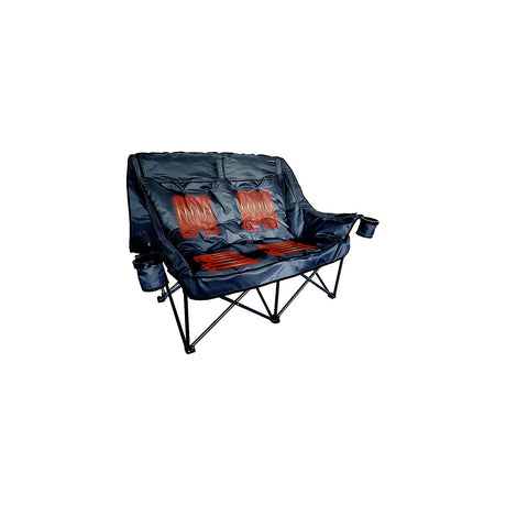 Lippert 2024043335 Big Bear Heated Folding Loveseat- Dark Grey