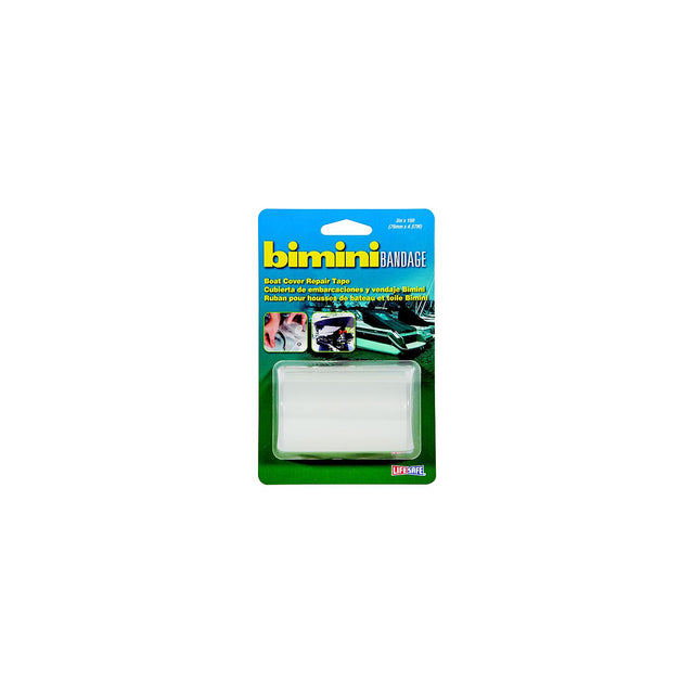 Life Safe Bimini and Boat Cover Repair Tape 3" x 15' - Transparent