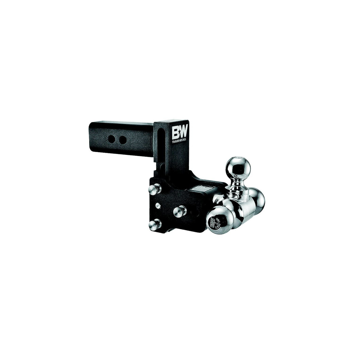 B&W TS20048B Trailer Hitches Tow & Stow Tri Ball Receiver Hitch | Fits 2-1/2" Receiver