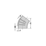 Sierra Marine 45° EPDM Rubber Hump Hose, 3-1/2"