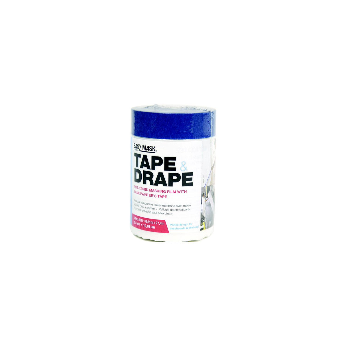 Tape & Drape w/Perfect Edge Tape, 4' X 72' 1.2M X 22M