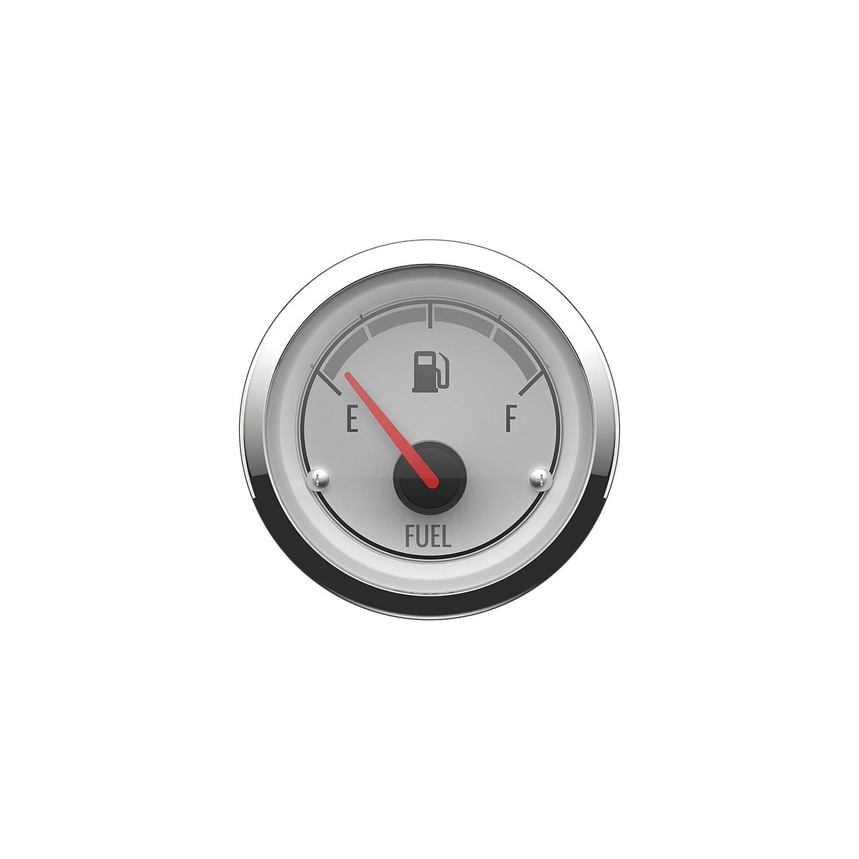 Quicksilver 8M6020077 Fuel Level, White/Chrome