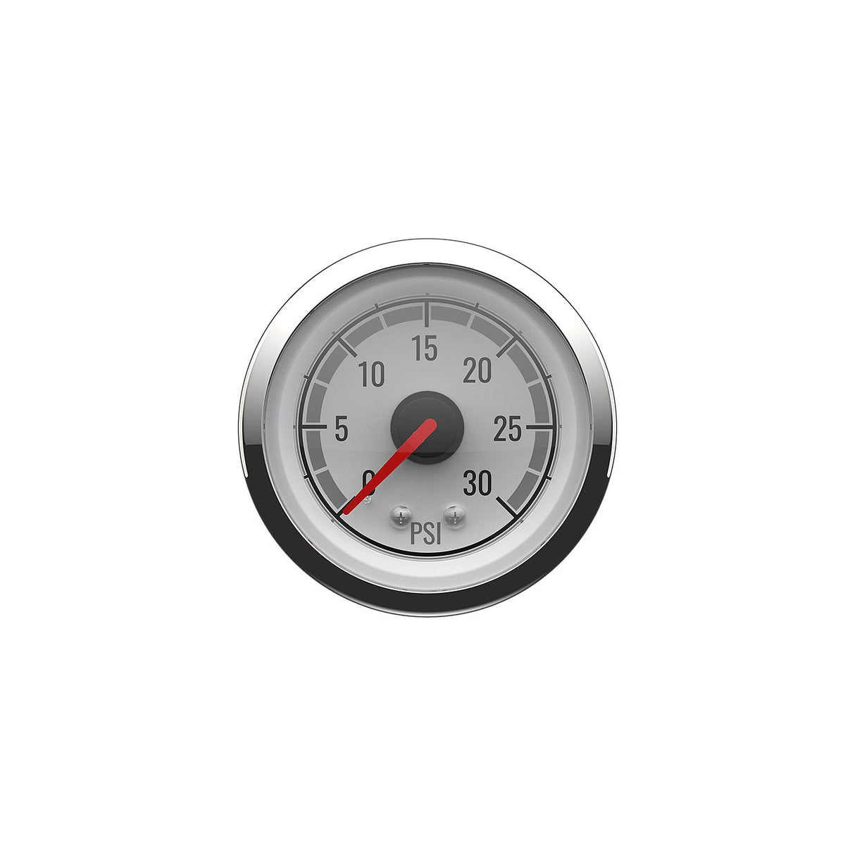 Quicksilver 8M6020079 Water Pressure (0-30psi), White/Chrome