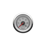 Quicksilver 8M6020079 Water Pressure (0-30psi), White/Chrome