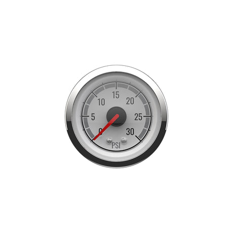 Quicksilver 8M6020079 Water Pressure (0-30psi), White/Chrome