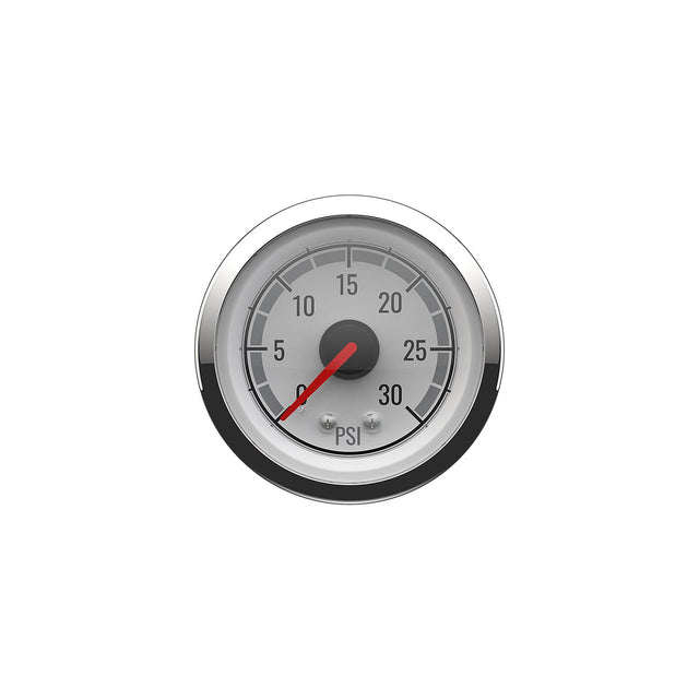 Quicksilver 8M6020079 Water Pressure (0-30psi), White/Chrome