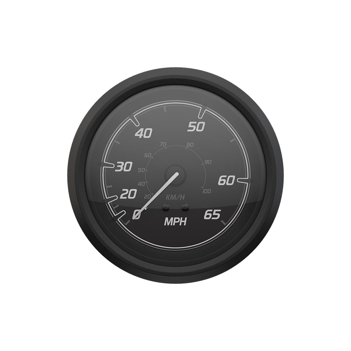 Quicksilver 8M6020100 Speedometer (65mph), Black/Matte Black