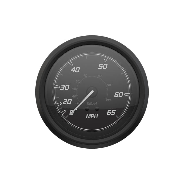 Quicksilver 8M6020100 Speedometer (65mph), Black/Matte Black