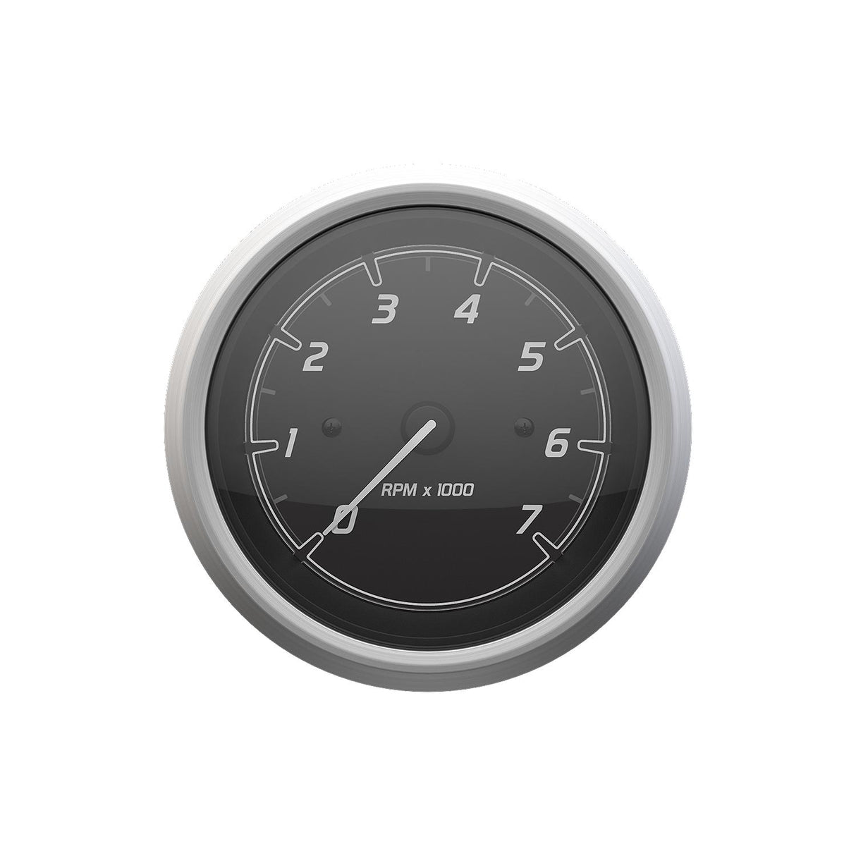 Quicksilver 8M6020110 Tachometer (7,000rpm), Black/Brushed Stainless