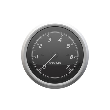 Quicksilver 8M6020110 Tachometer (7,000rpm), Black/Brushed Stainless