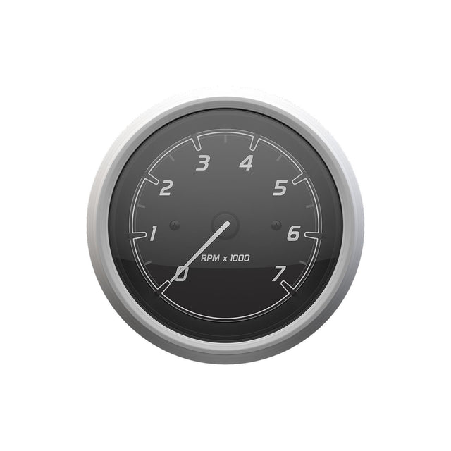Quicksilver 8M6020110 Tachometer (7,000rpm), Black/Brushed Stainless