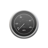 Quicksilver 8M6020111 Speedometer (45mph), Black/Brushed Stainless